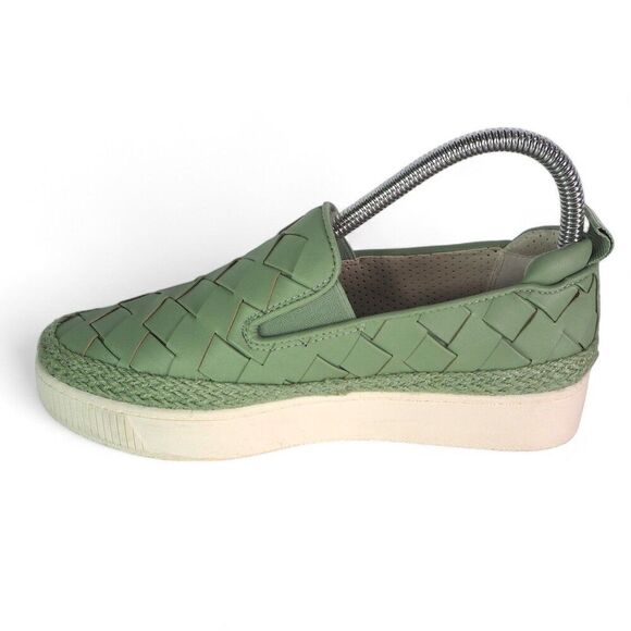 Franco Sarto Homer 3 Platform Woven Slip-on Sneakers "Spearmint" Women's 6M - Picture 6 of 11
